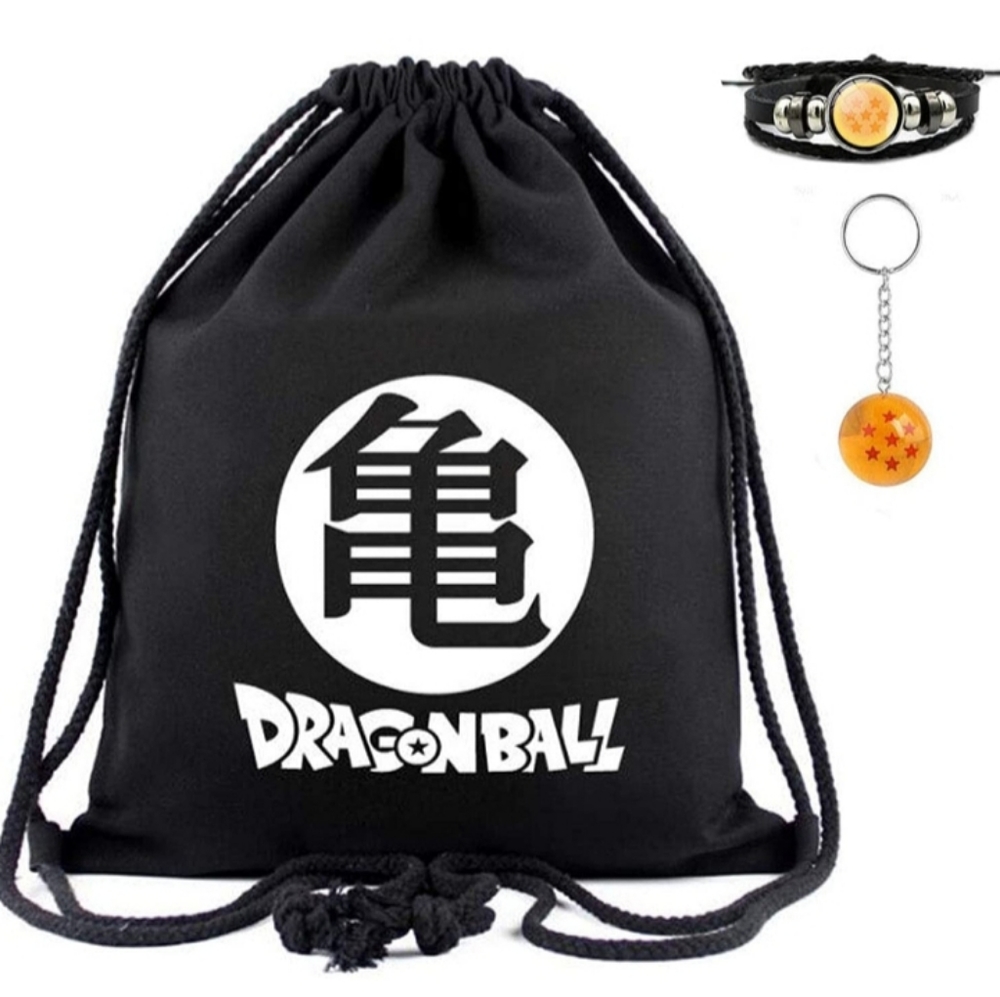 Anime Dragon Ball Z Canvas Bag Drawstring Backpack